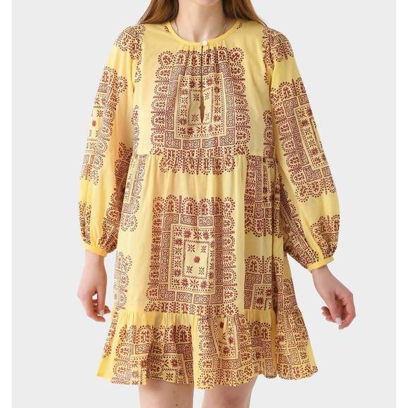 NEW ANTIK BATIK nalii mini dress in yellow